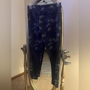 Women’s Victoria's Secret Blue and White Leggings Sleek Comfort